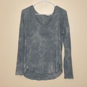 Blue tie dye long sleeve